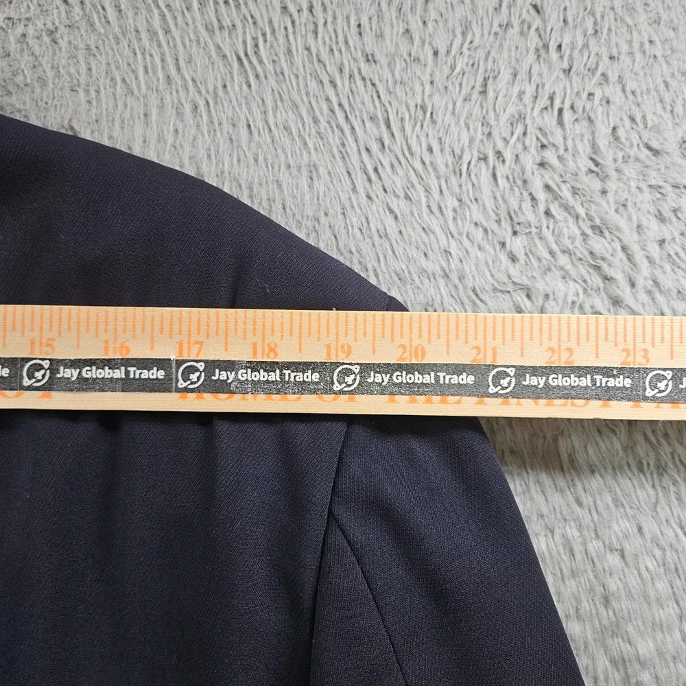 Canali Proposta 44L UK 54L 100% Wool Suit‎ Blazer Jacket Men Dark Navy - Flaw